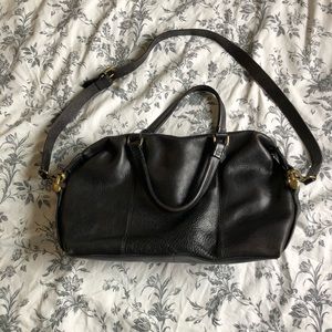 Madewell Kensington Satchel in True Black